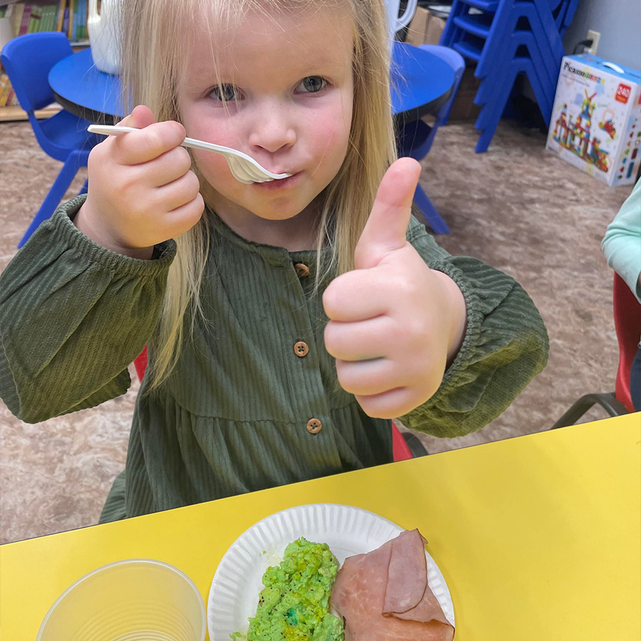 Caring Hearts Academy Green Eggs and Ham