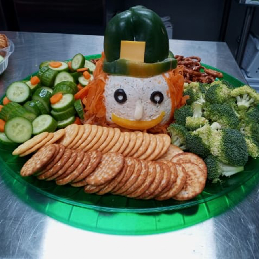 New Holland Early Learning Center Leprechaun Veggies and Crackers