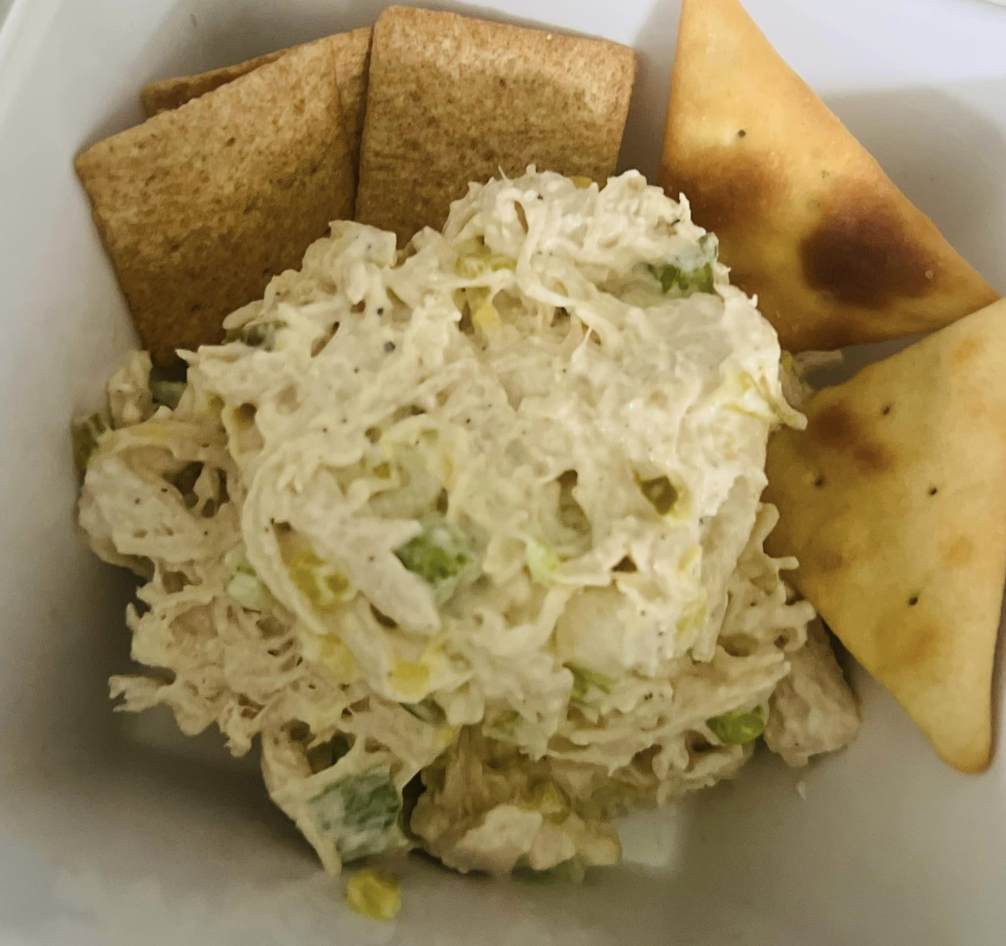 Play and Learn Chicken Salad with Pita Chips and Wheat Thins