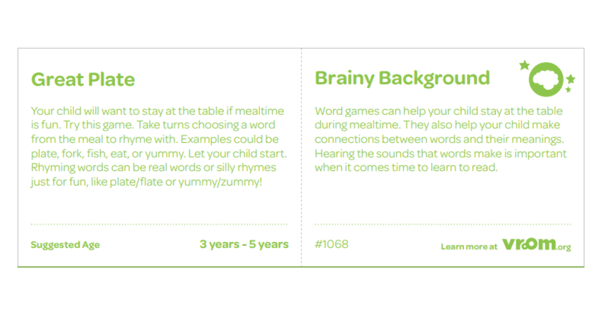 Boost Vocabulary with Rhyming National CACFP Sponsors Association