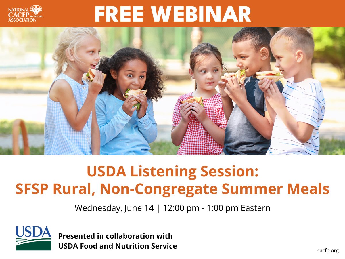 USDA Summer Meals Webinar 1200x900