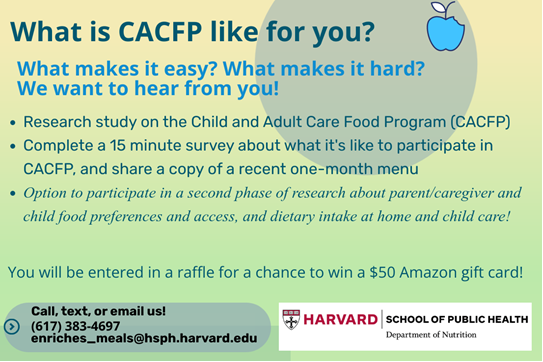 CACFP Research Study