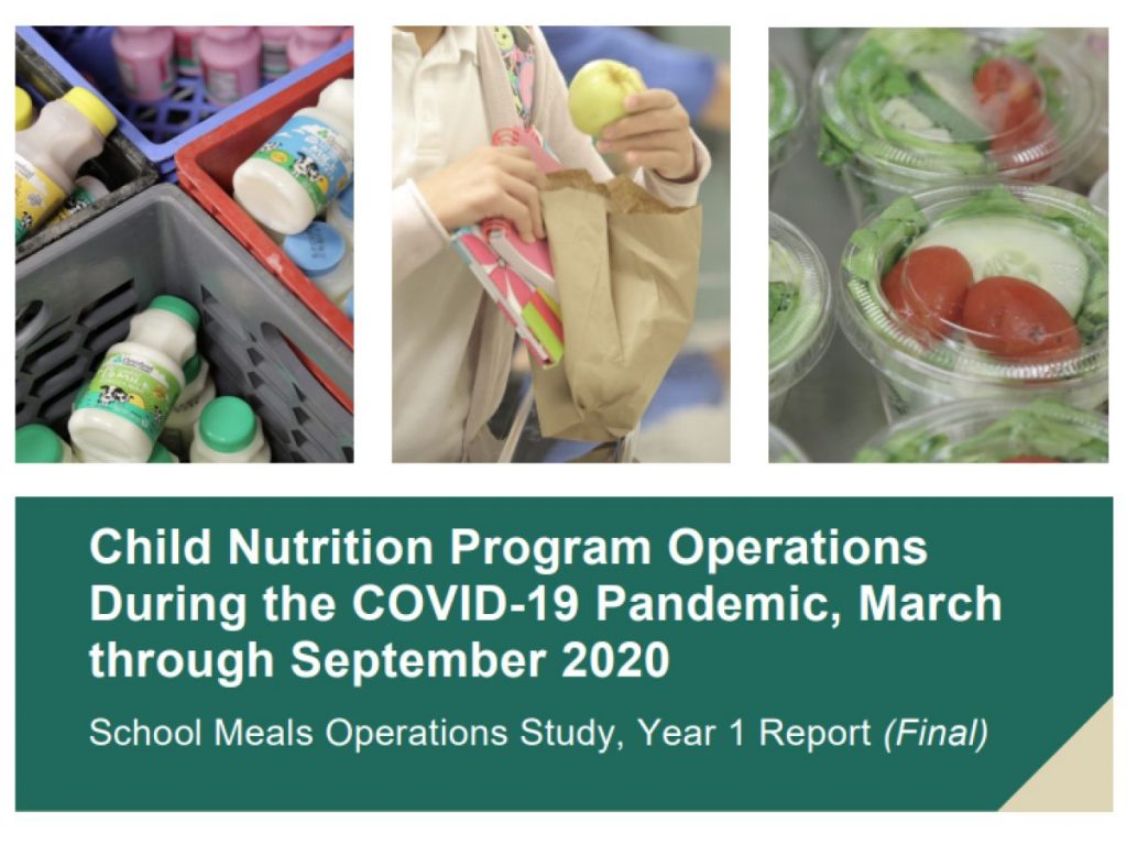 Child Nutrition Program Operations During the COVID19 Pandemic