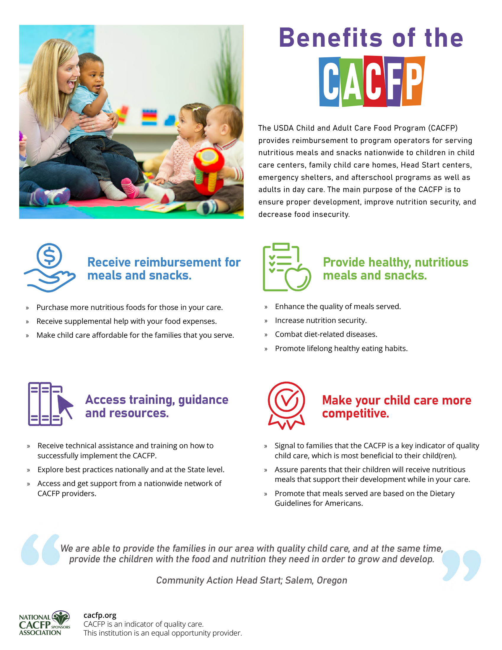 Benefits of CACFP