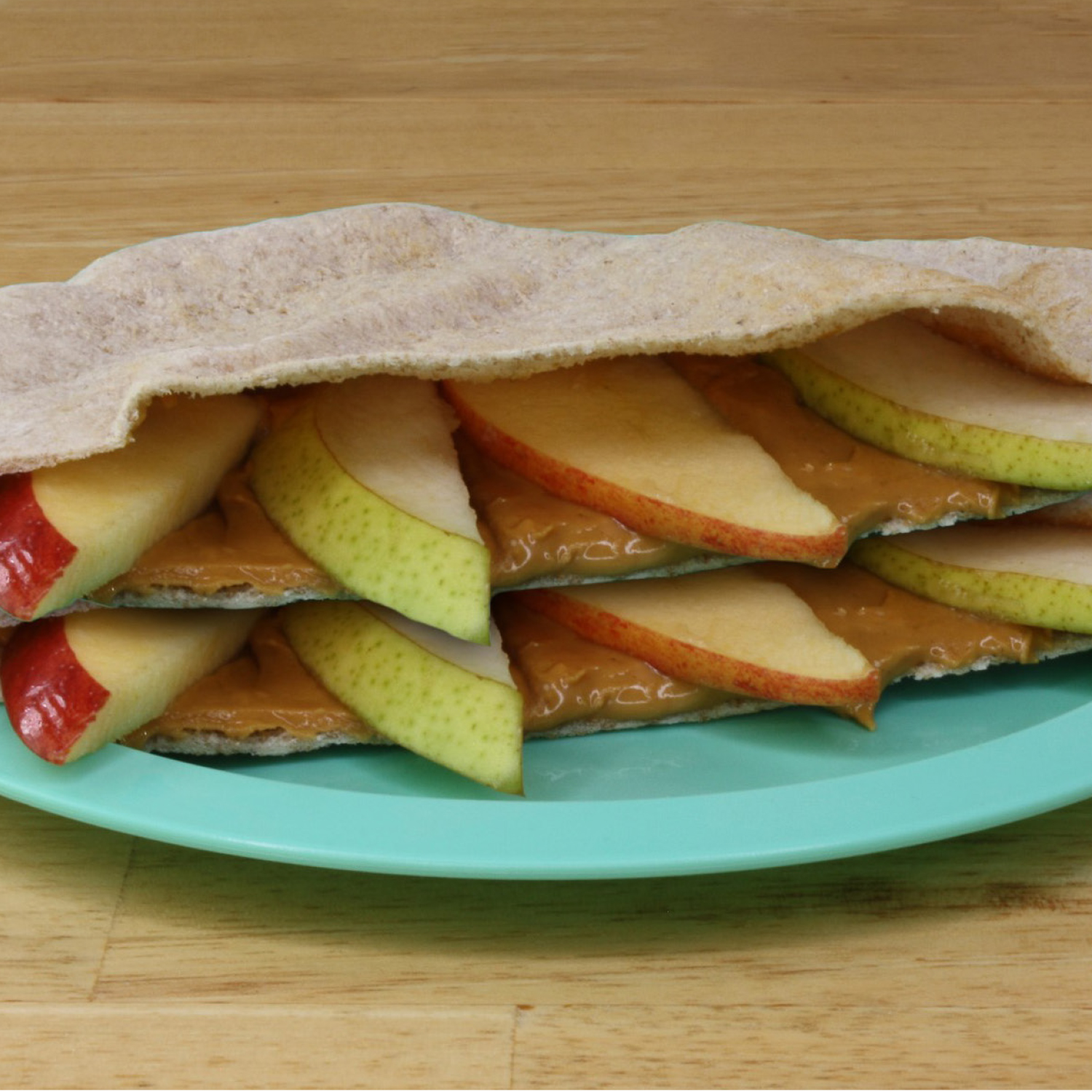 Fruit and Nut Butter Pita Pocket