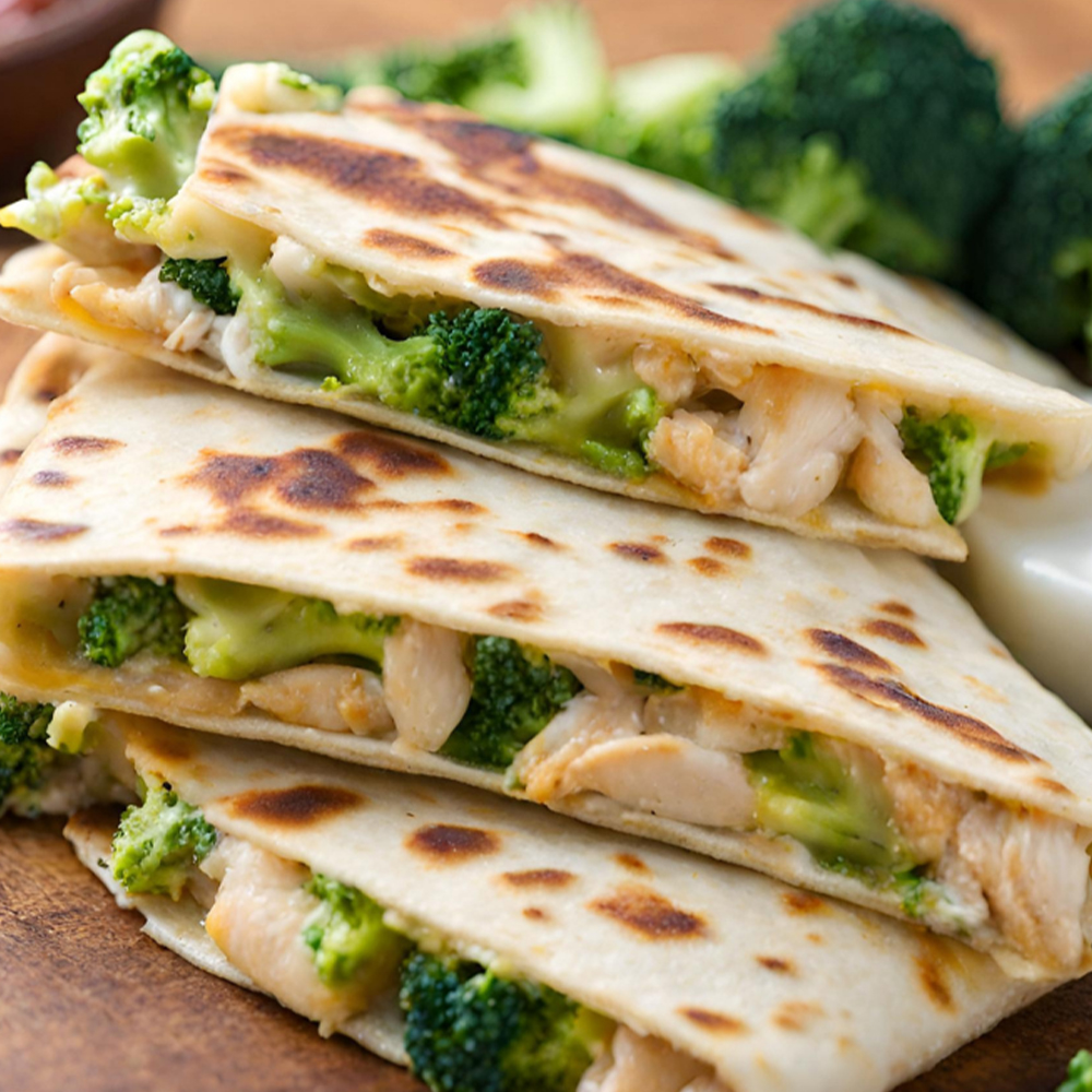 Broccoli Chicken Quesadilla