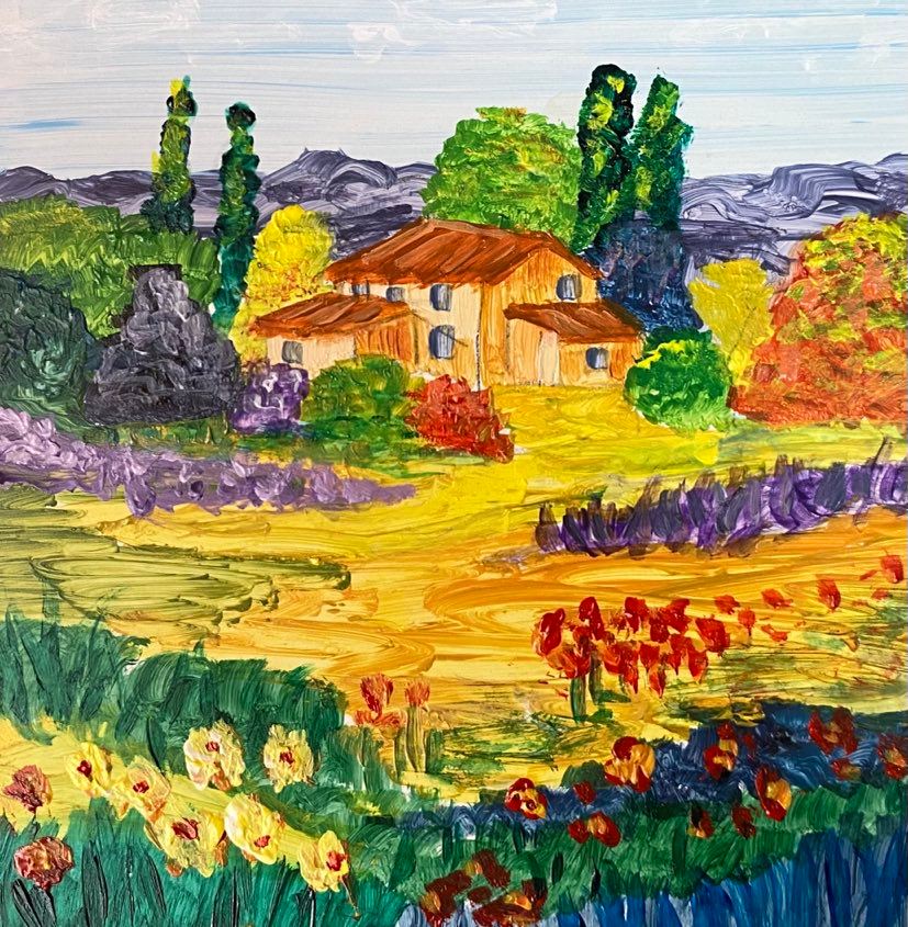 Nancy Sisco, Colorful Hillside