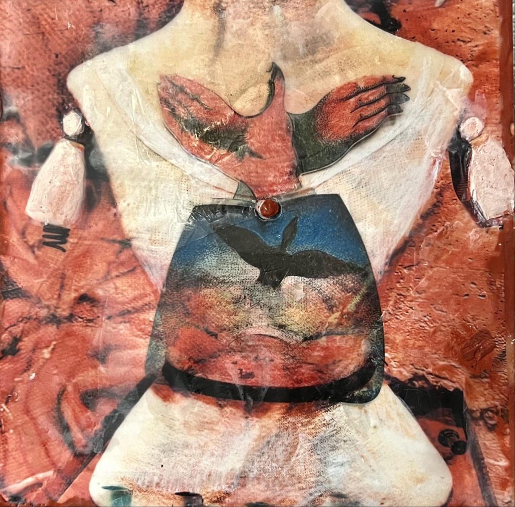 Gina Louthian-Stanley, Be Still My Heart_encaustic 1