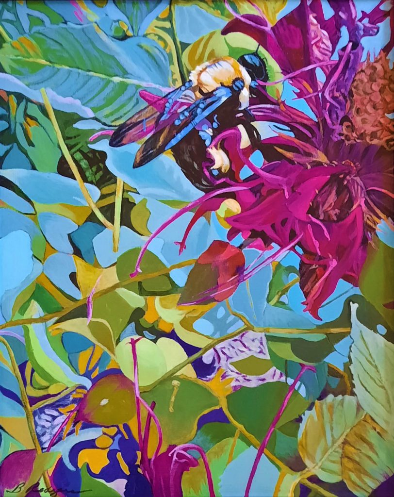 Beth Rodgers, Bumblebee on Bee Balm Blossom