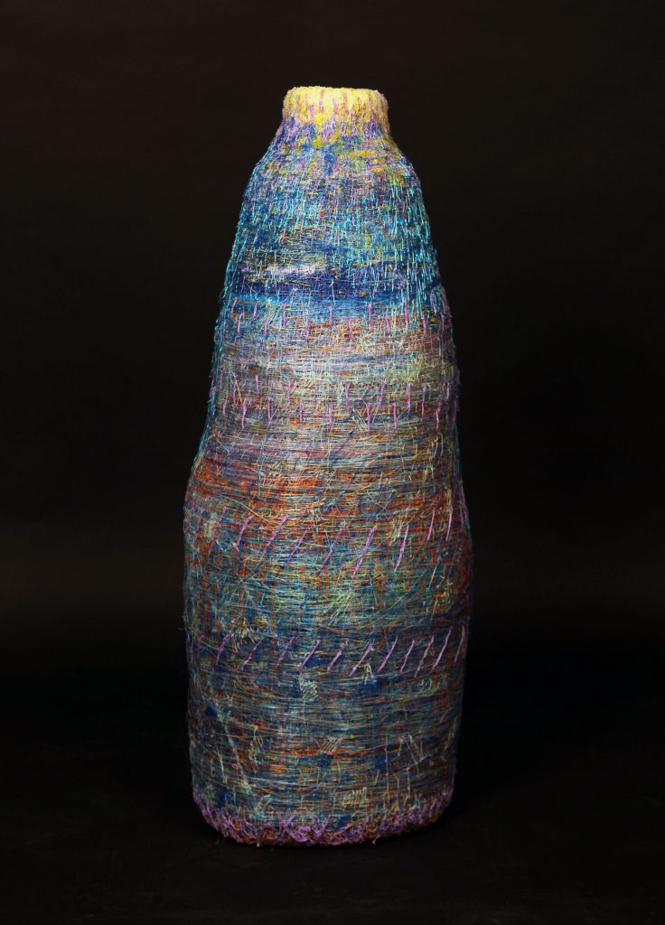 Shirley Cadmus, Luminous Fiber Bottle Shape, 13x35x13, $2750