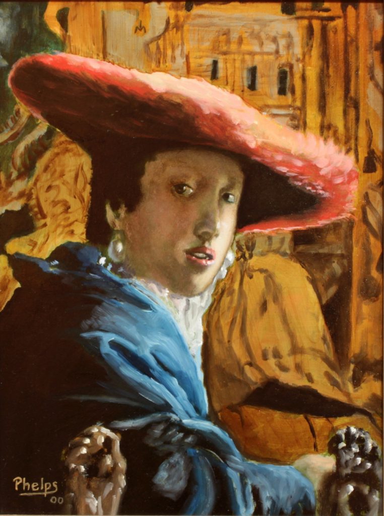 After Vermeer, 9x12, $650