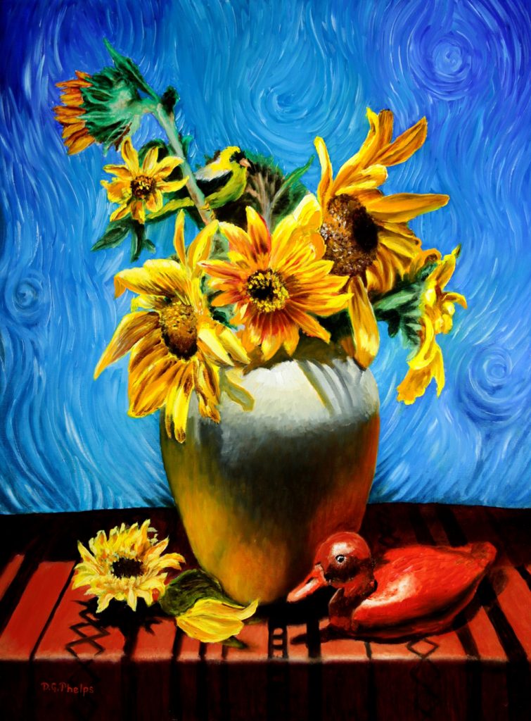 Van Gogh Sunflowers, 18x24, $1680