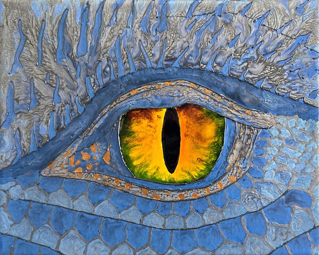Sophie Adams, Eye of The Dragon, 10x12x1, $120