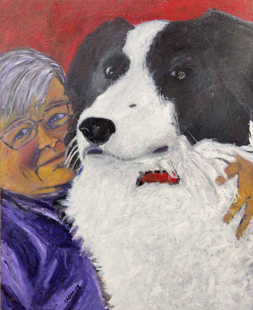 Shirley Cadmus, Selfie With Maggie, 24.5x36, $425