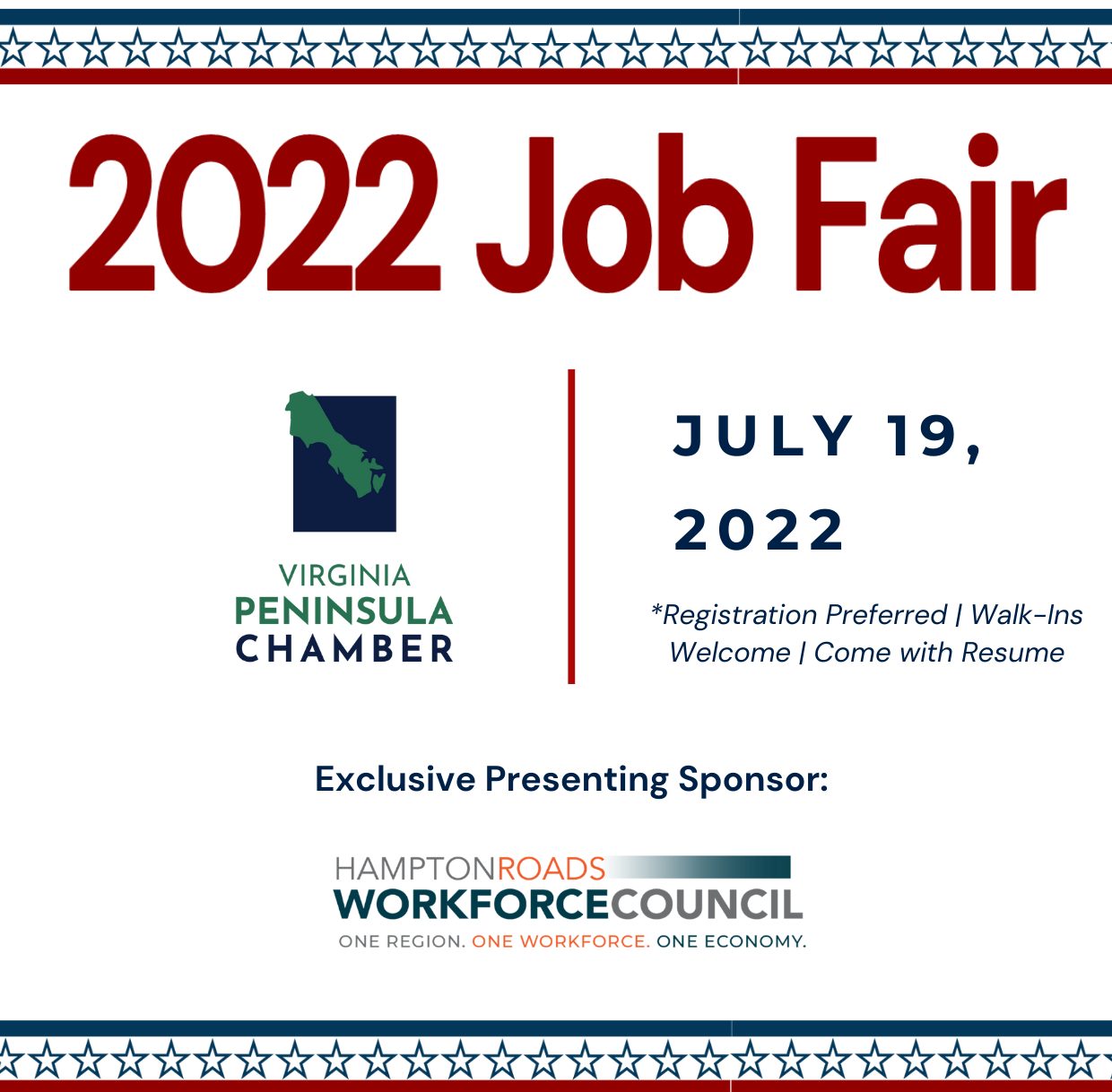Press Release 2022 Job Fair Virginia Peninsula Chamber