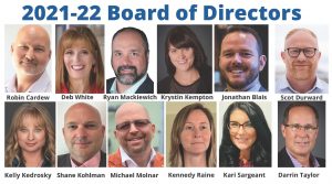 Headshots of the12 Board of Directors 2021-22
