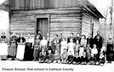 Chason-School Chason School, first school in Calhoun County
