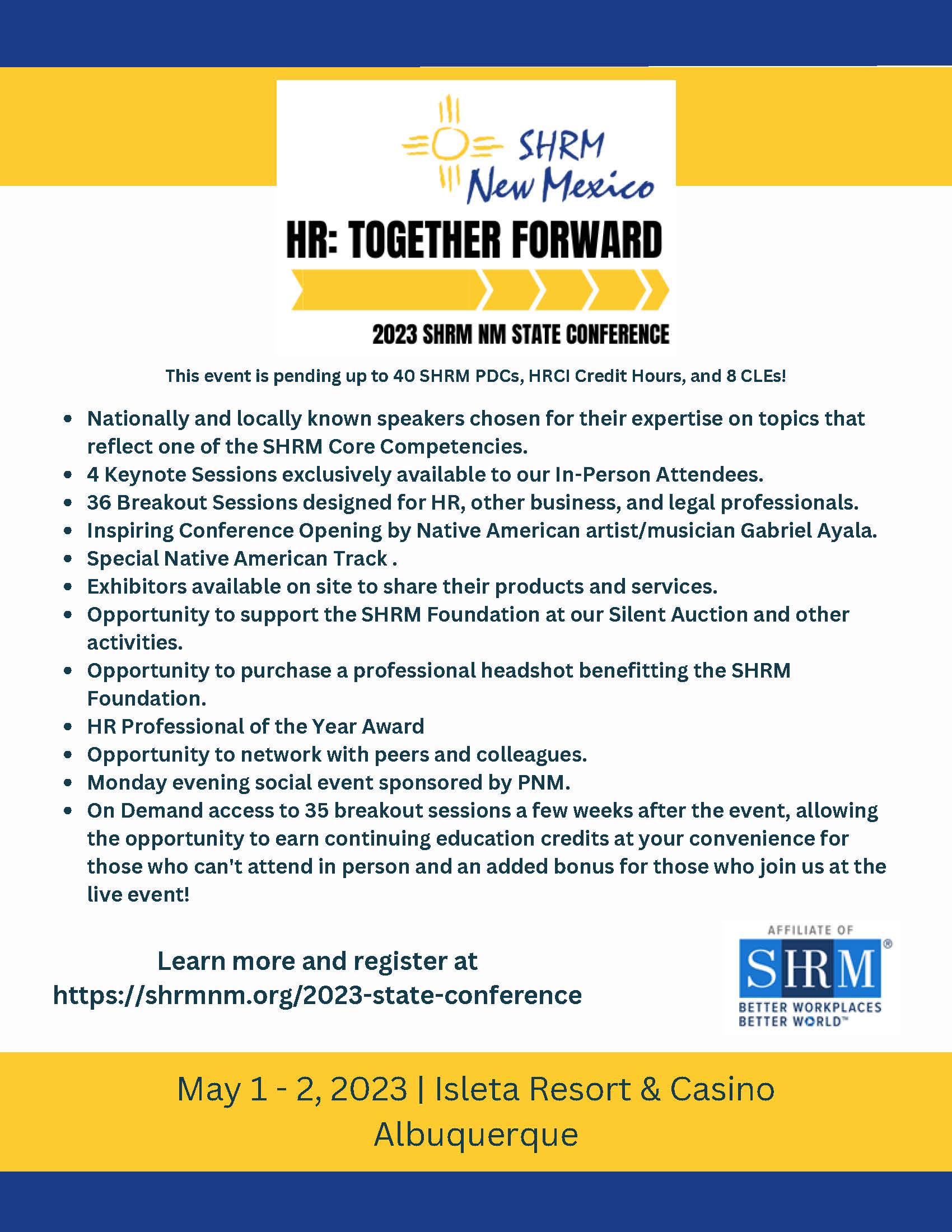 SHRM NM Conference Flyer1
