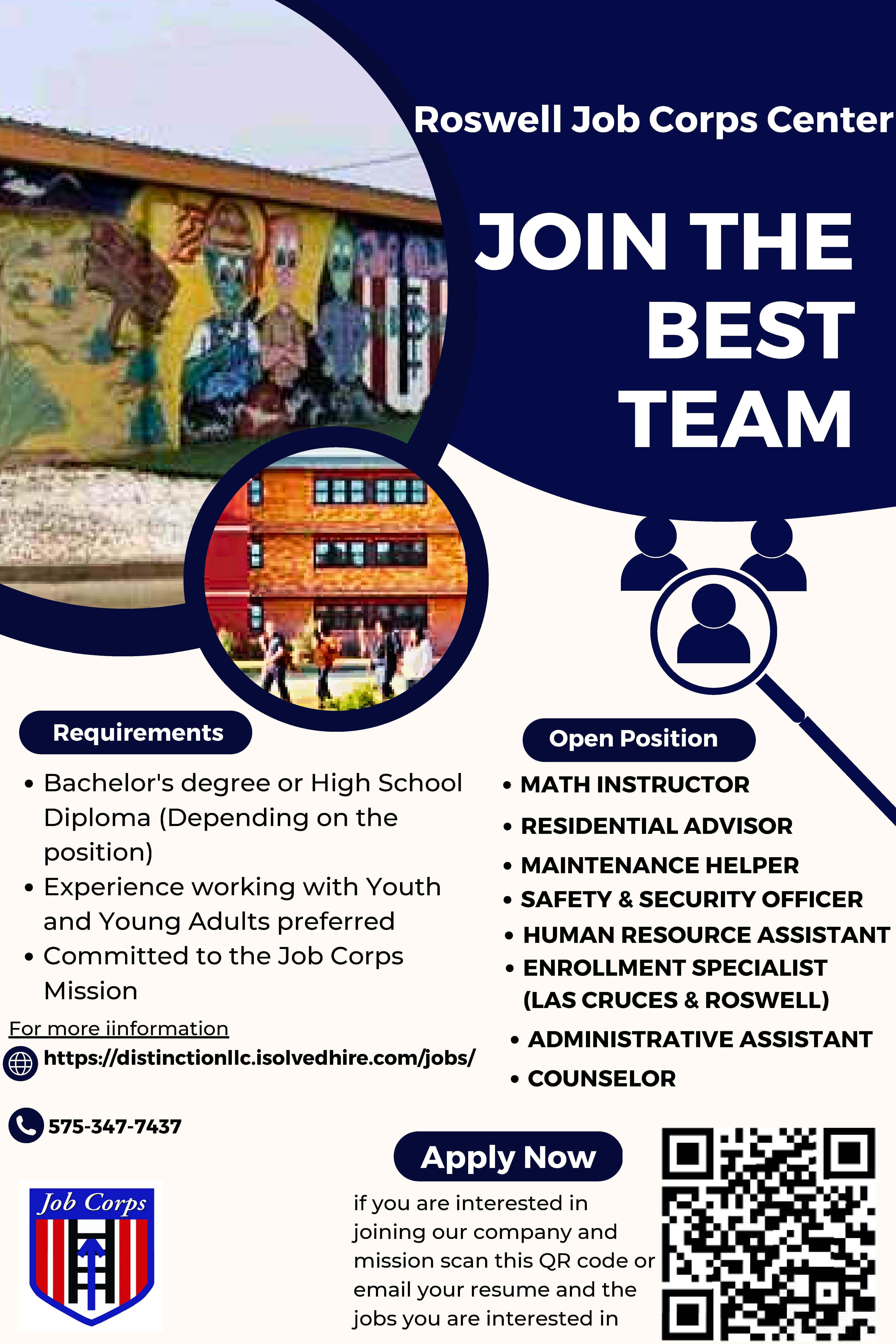 Roswell Job Corps Job Openings
