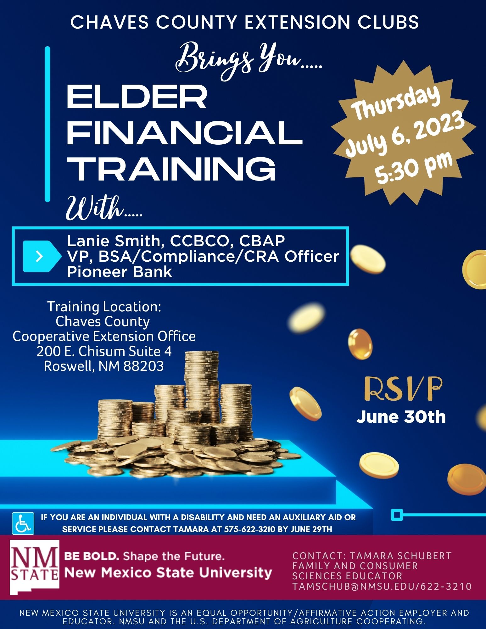 Elder Financial training