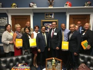 Home care industry advocates meet with U.S. Representative Gus Bilirakis (R-Palm Harbor) during a March on Washington advocacy event.