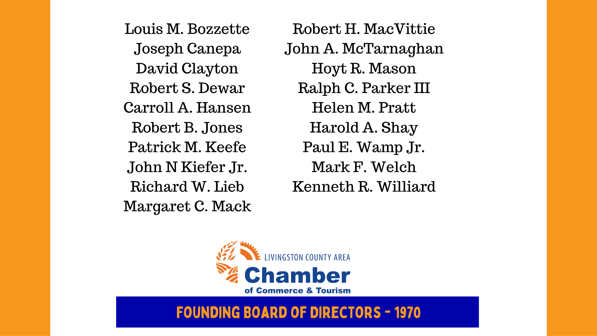 Founding Board Members Founding Board Members