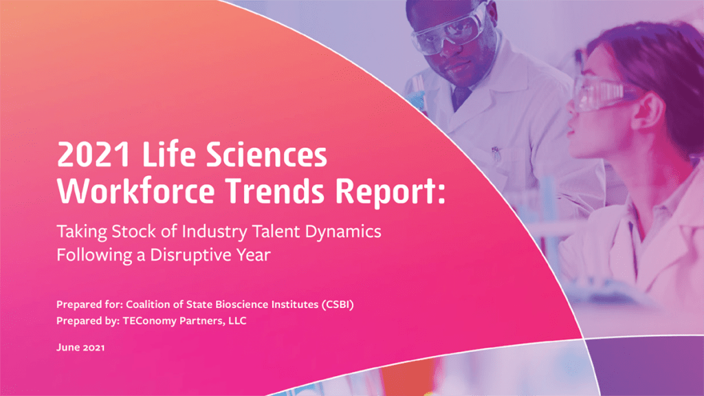 2021 Life Sciences Workforce Trends Report cover