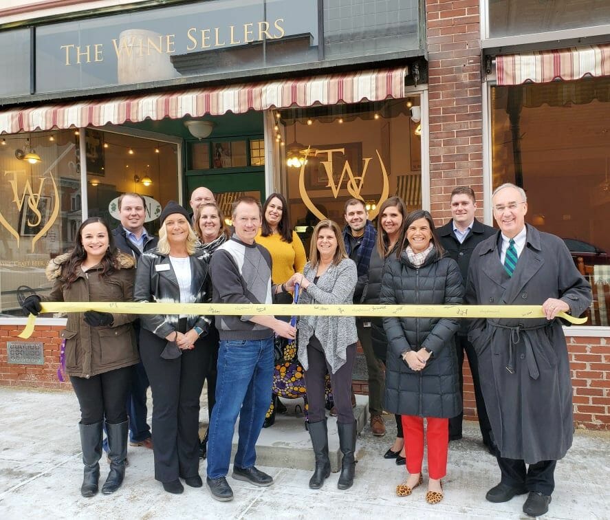 Ribbon Cutting at The Wine Sellers, a small business in Macomb