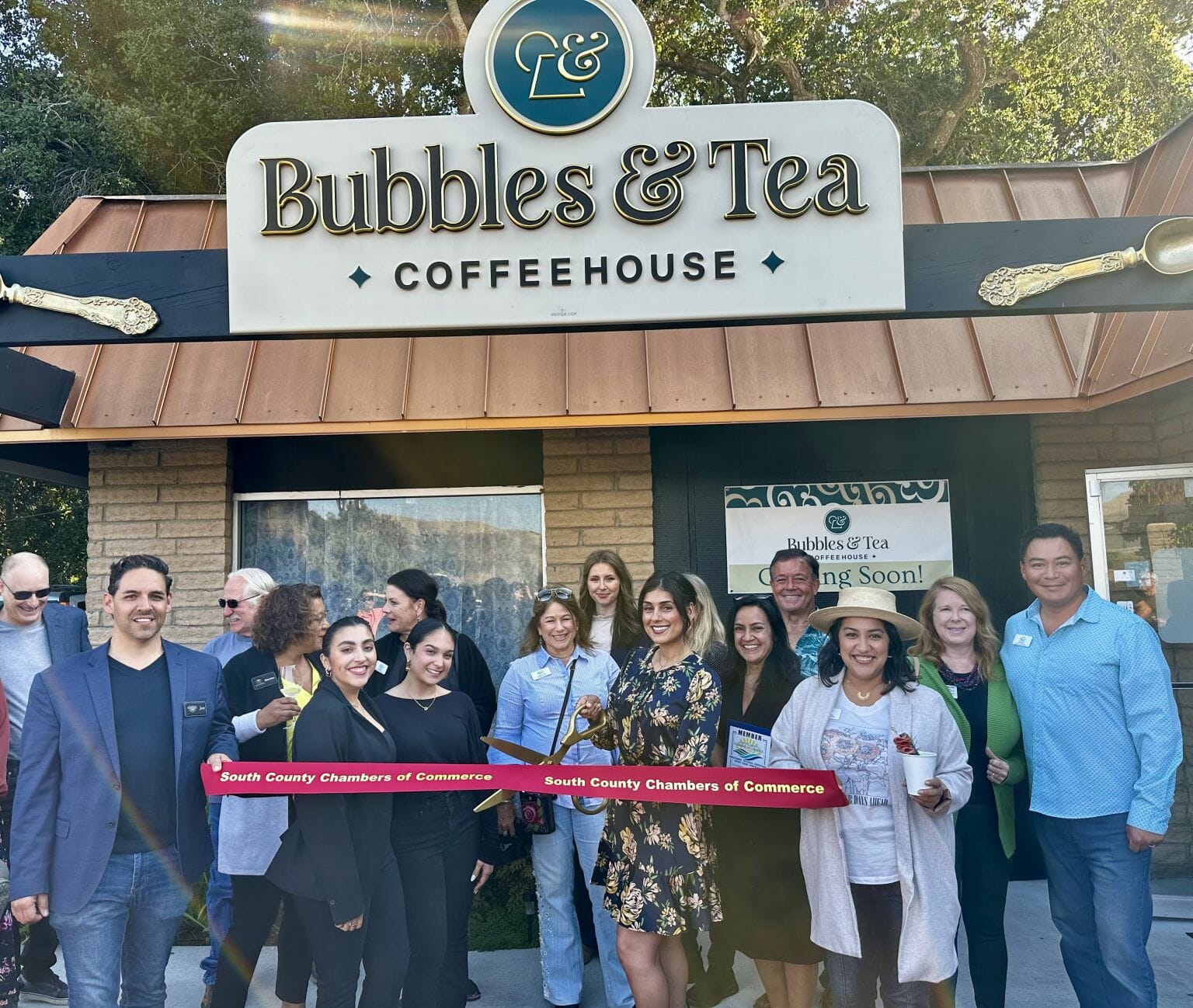 Congrats, Bubbles & Tea Coffeehouse! South County Chambers of Commerce