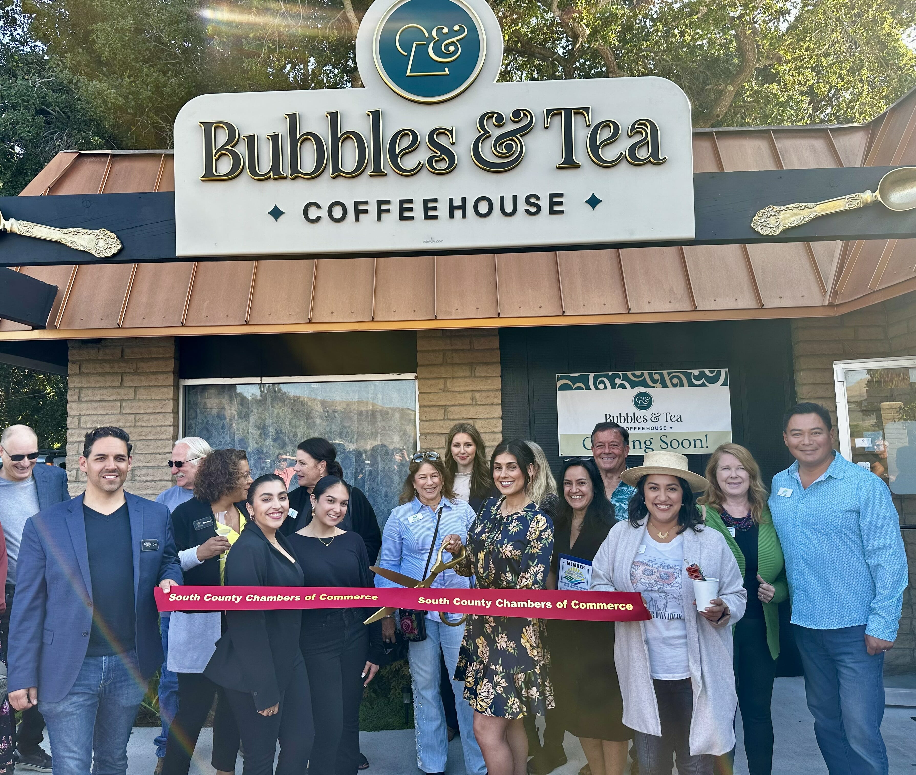 Bubbles &amp; Tea Coffeehouse in Nipomo celebrated their grand opening and ribbon cutting on June 8th, 2023.