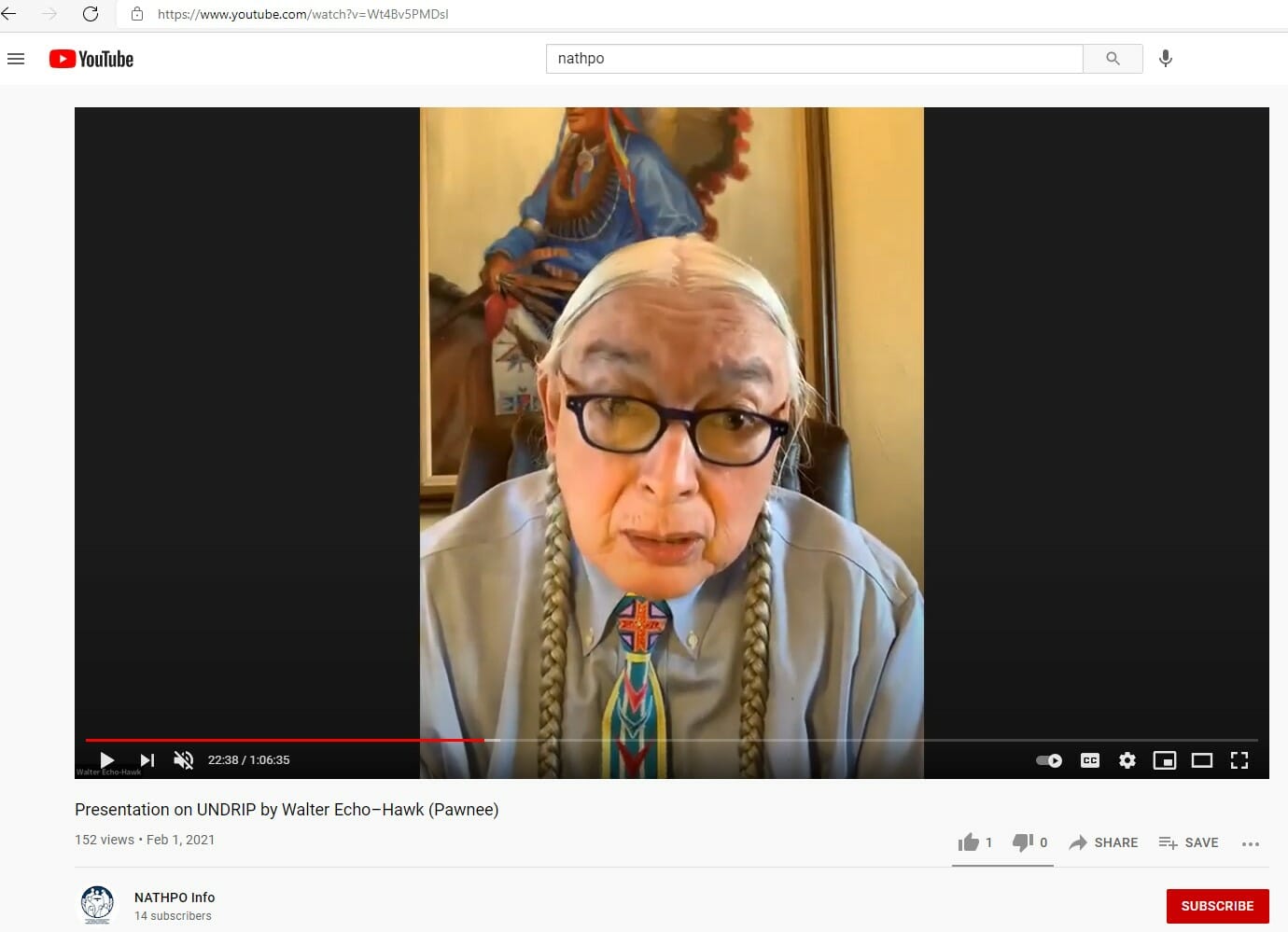 UNDRIP Presentation: Walter Echo-Hawk