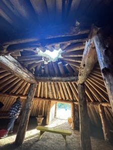 Inside the Ponca Earth Lodge