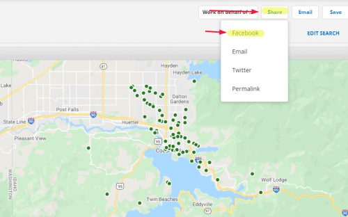 Share your listings direct from Flexmls to keep connected to your buisness accounts.