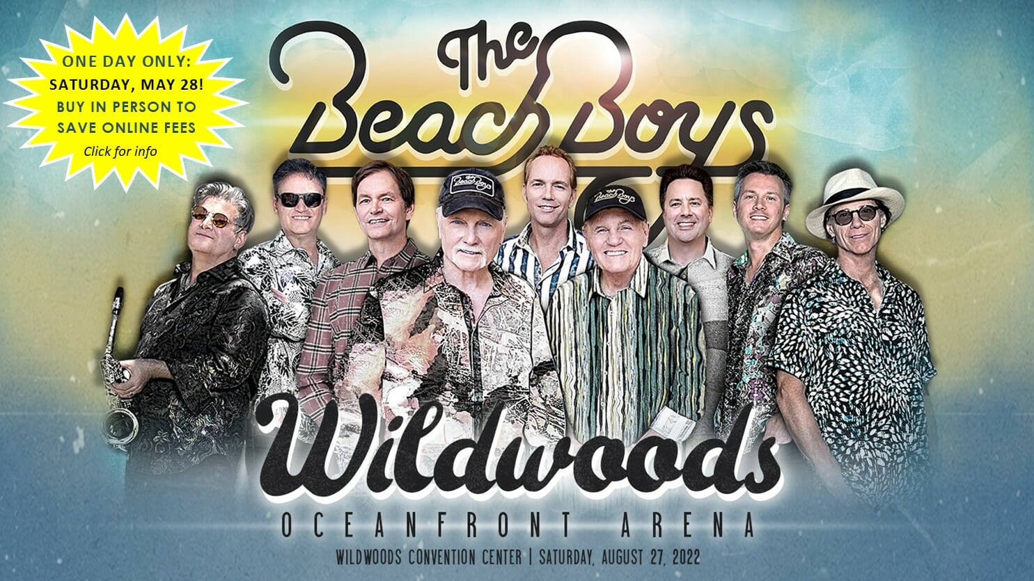 Beach Boys One Day In-Person Sales