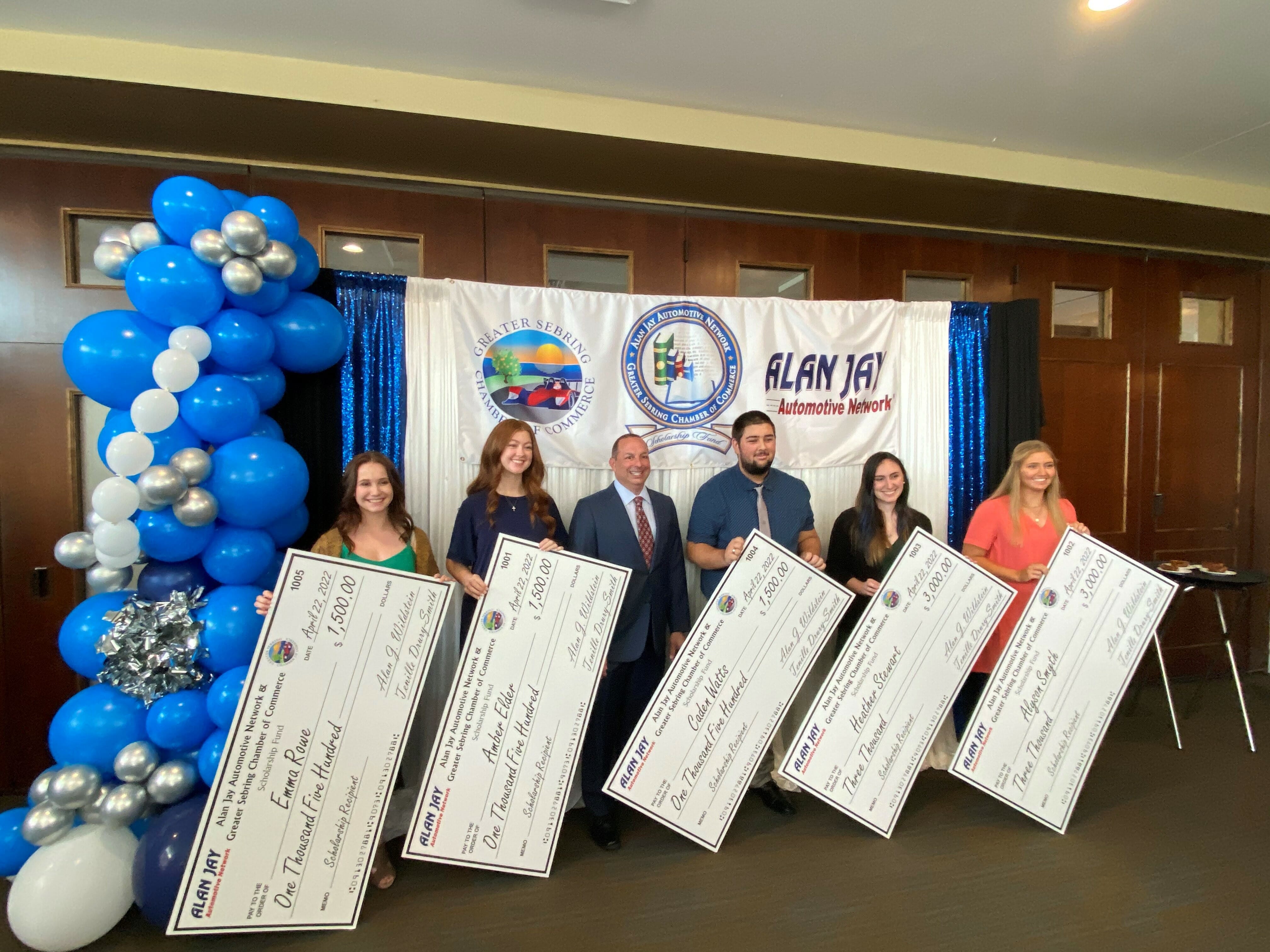 Alan Jay and Sebring chamber 2022 scholarship winners