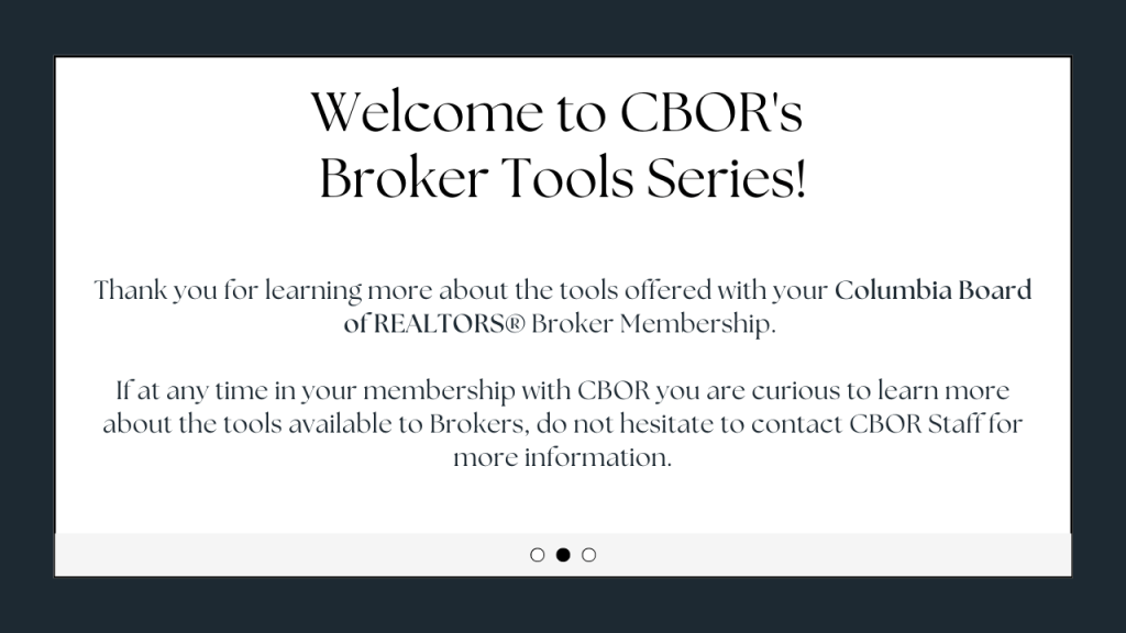 CBOR Broker Education Series (2)