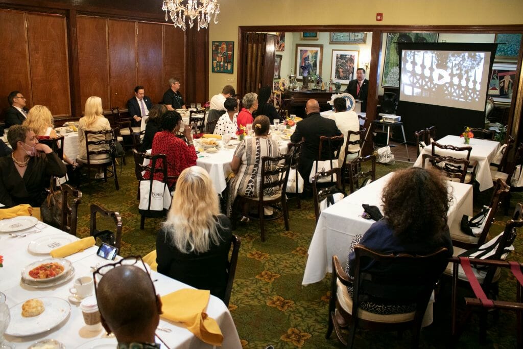 people at luncheon