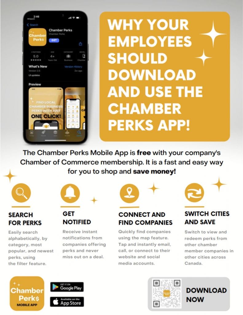 Why your employees should download and use the Chamber Perks app!
