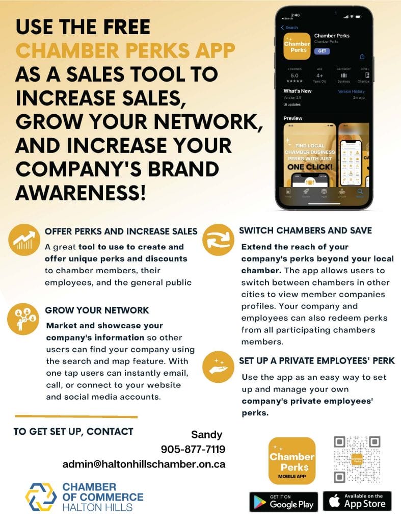 Sandy 905-877-7119 admin@haltonhillschamber.on.ca