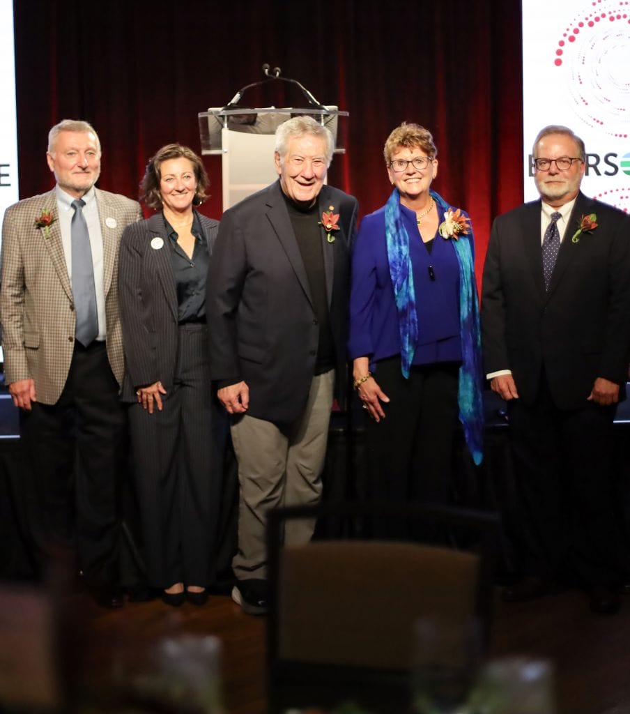 The 2023 Honorees - from left to right - David and Christine Phillips of Friends of Aine, Senator Lou D'Allesandro, Sherry Young, and Dean Christon
