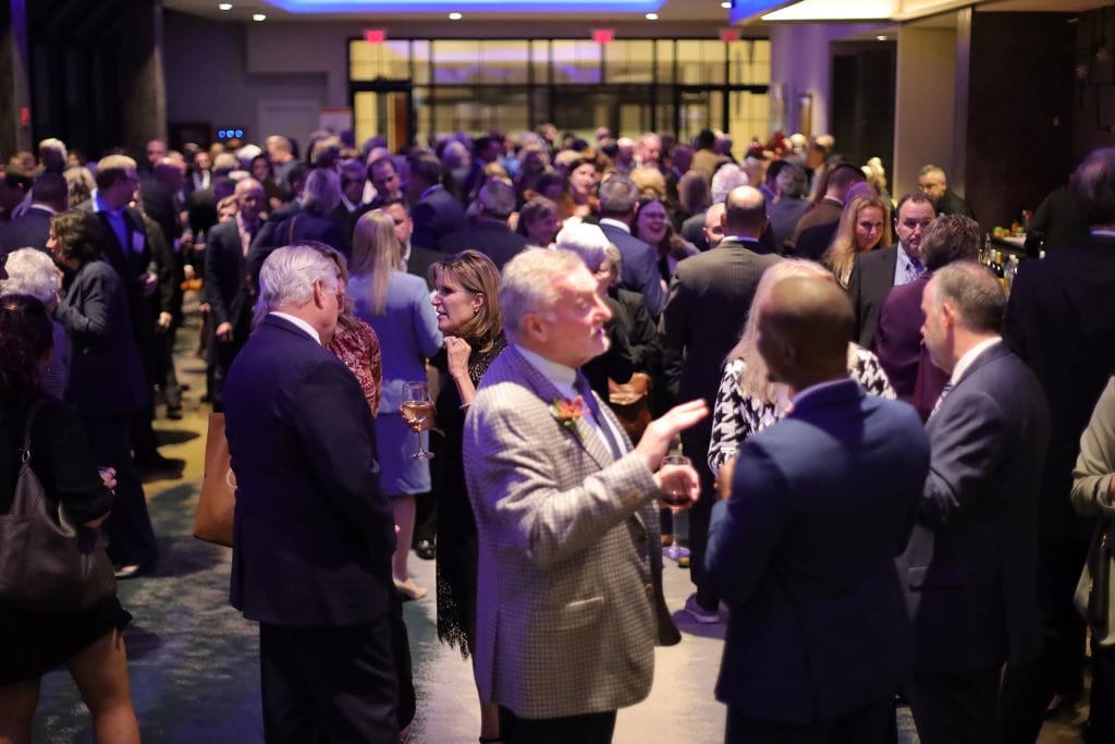Networking reception at the 2023 BIA Annual Dinner and Awards Celebration presented by Eversource