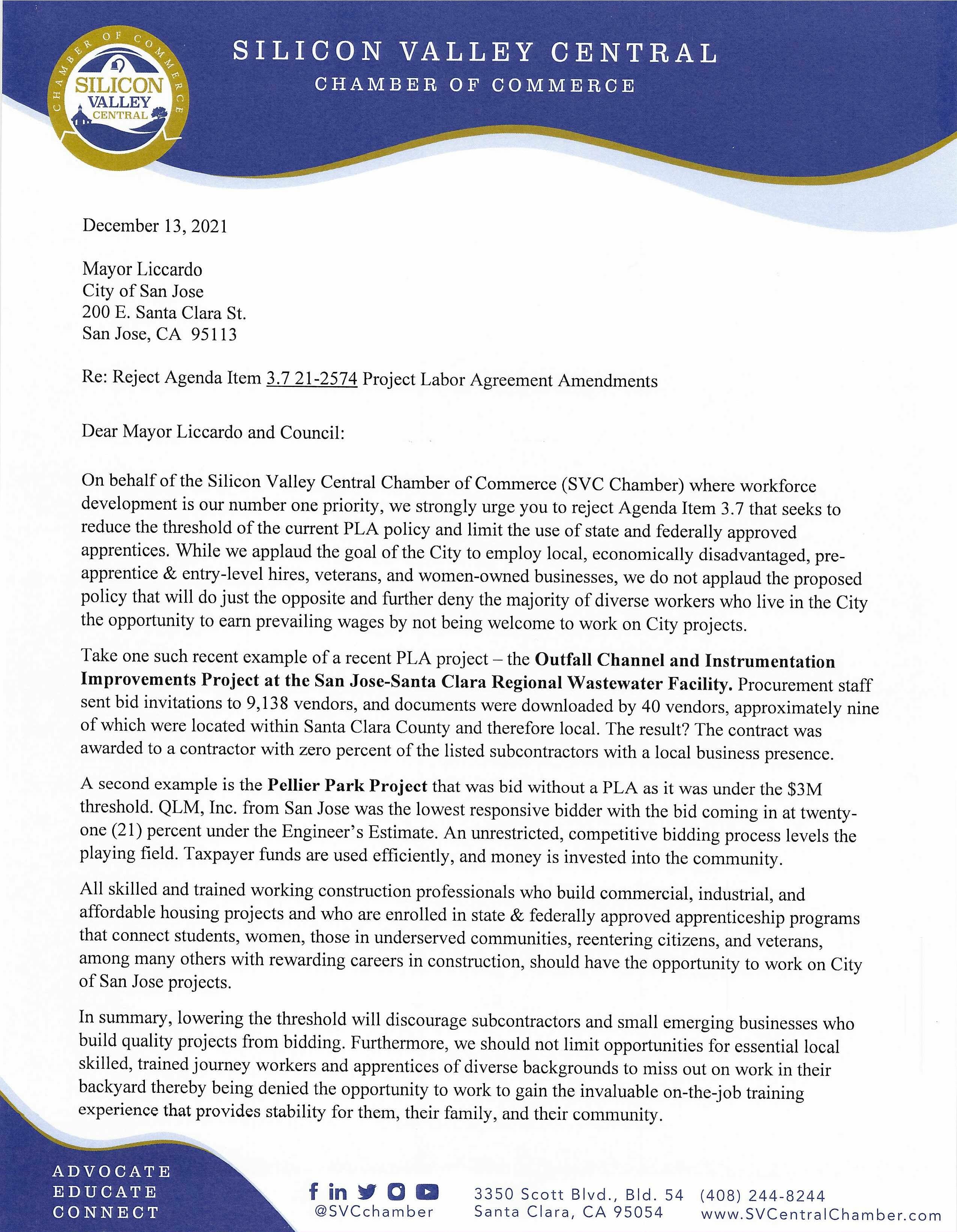 Letter to Oppose San Jose PLA 3.7 21-2574 - 12.13.21-000