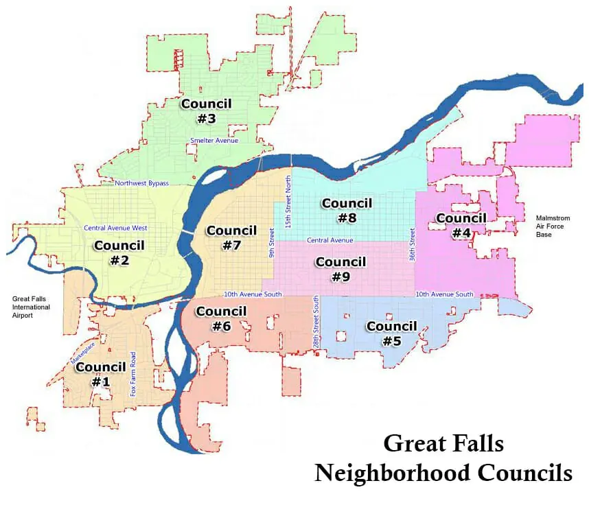 Cascade County Zoning Map Neighborhood & Area Maps - Great Falls Association Of Realtors