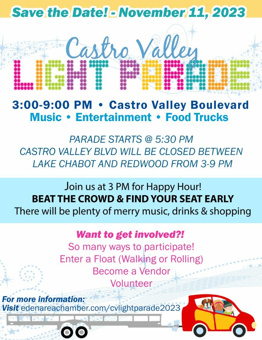 Castro Valley Light Parade 2022 Castro Valley/Eden Area Chamber of