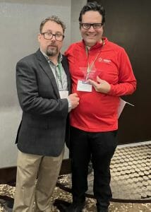 Winner Ian Ritter with KCMN Advisory Board Member, Ben Troja