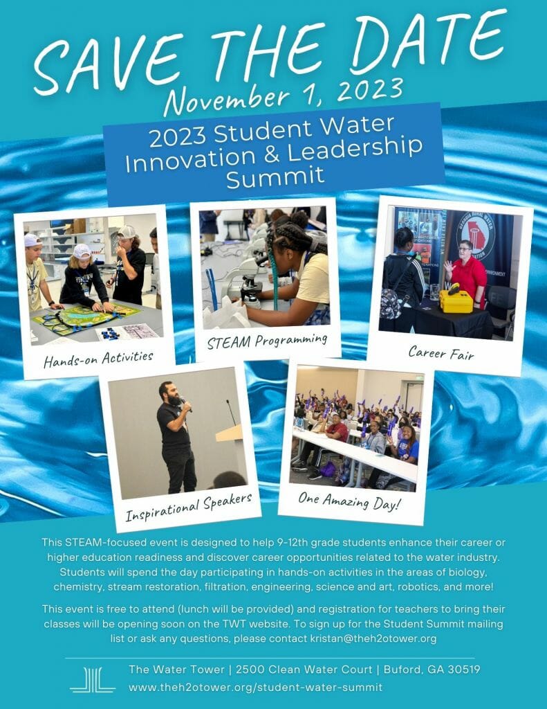 2023 Student Water Summit Save the Date Flyer