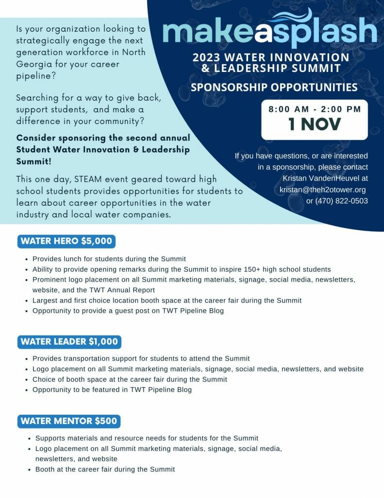 2023 Student Summit Sponsorship Flyer