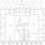 The blueprint plans for the Aries modular office building