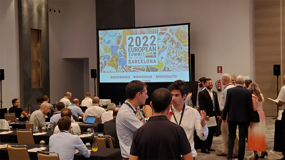 Modular building manufacturers attend the 2022 European Modular Building Summit in Barcelona