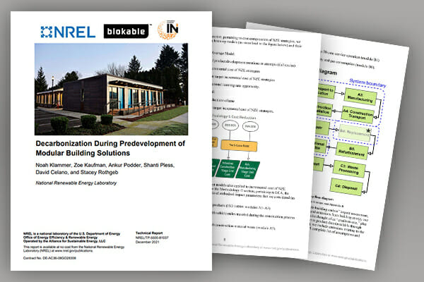 NREL Decarbonization During Predevelopment of Modular Building Solutions